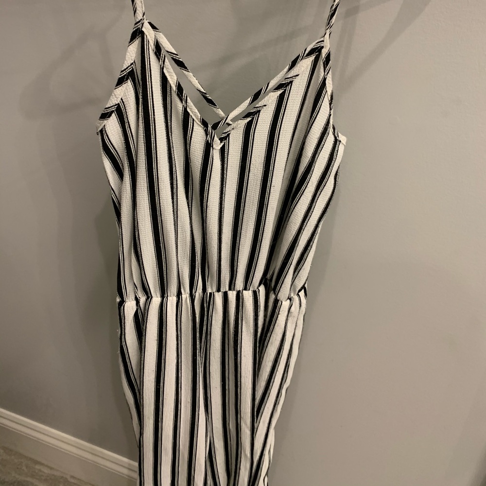 Spaghetti strapped jumpsuit